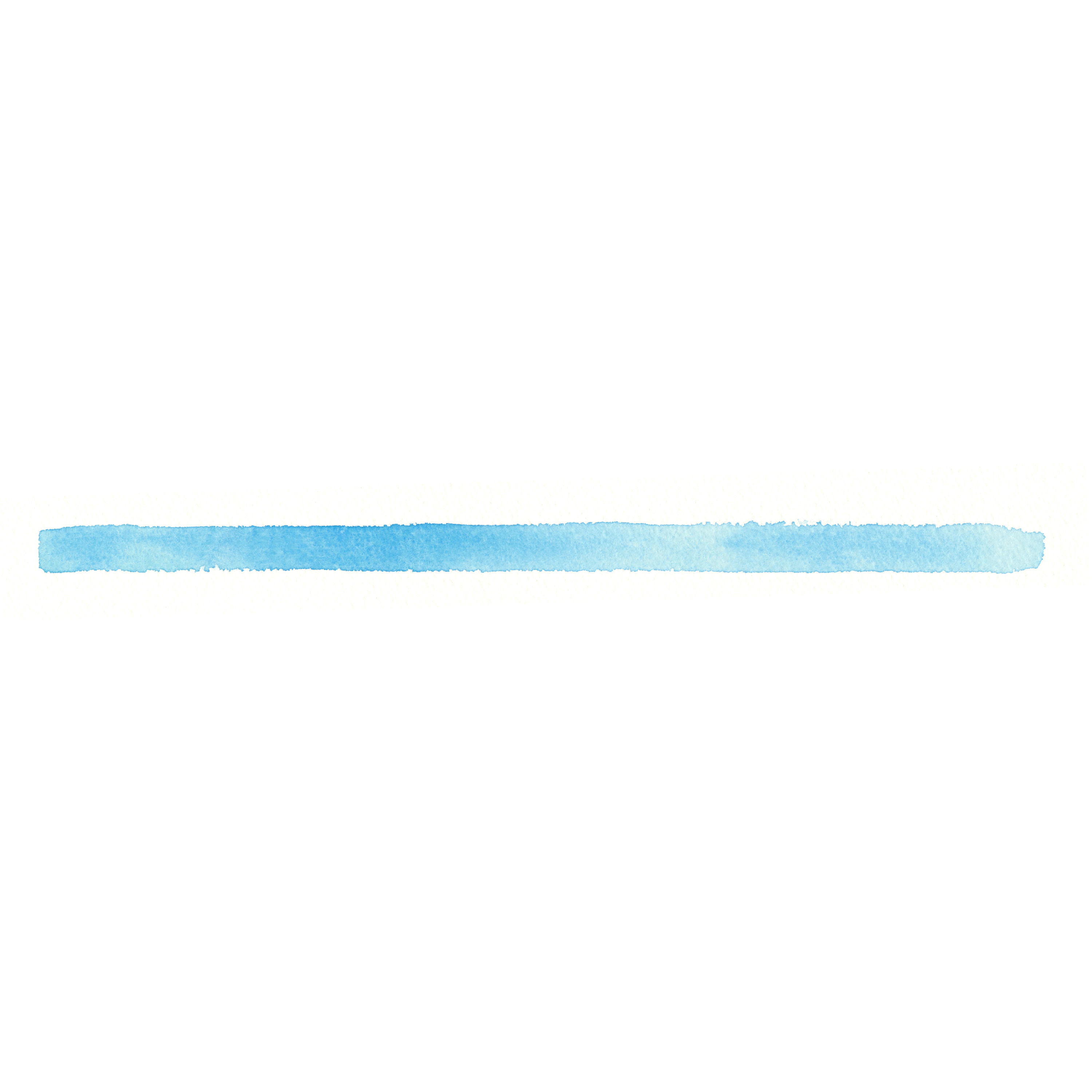 青い水彩の線